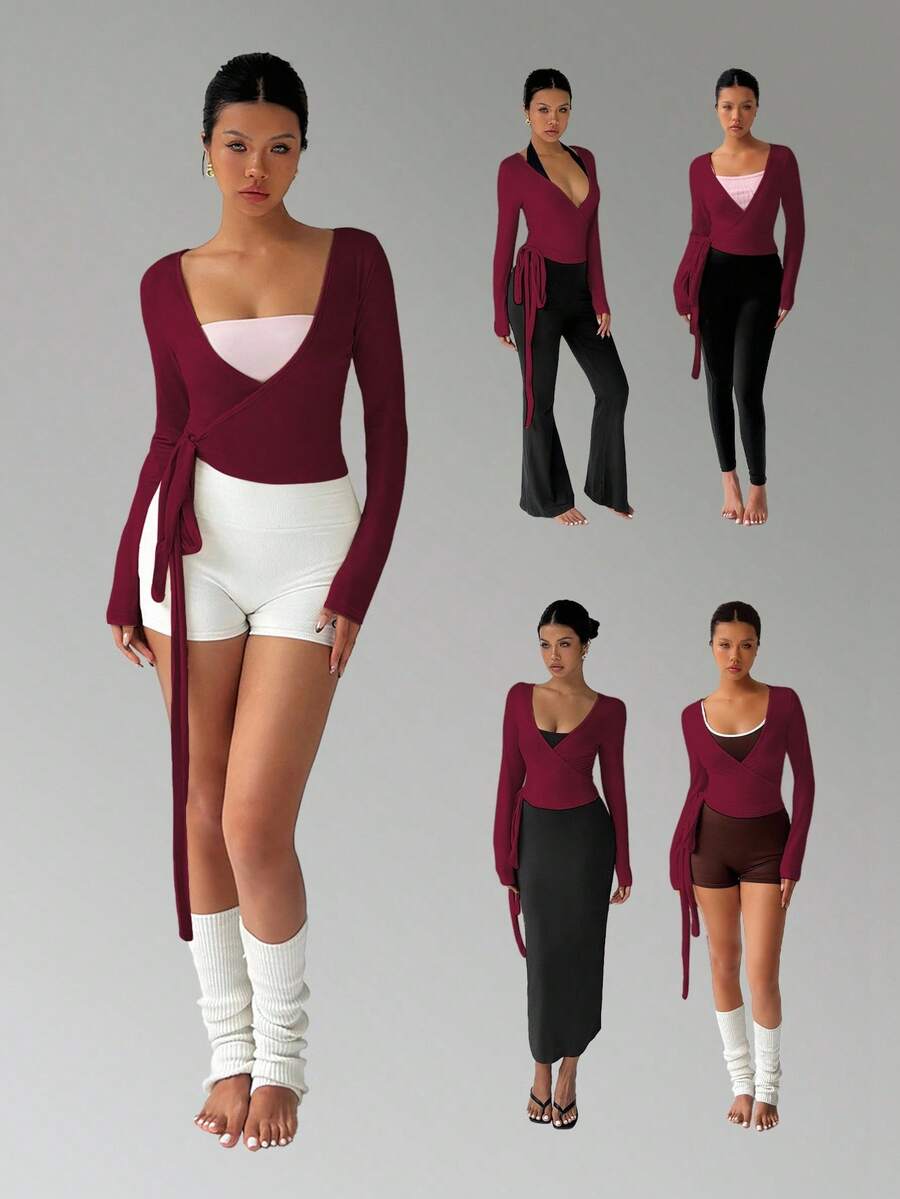 Pilates Wrap Tops