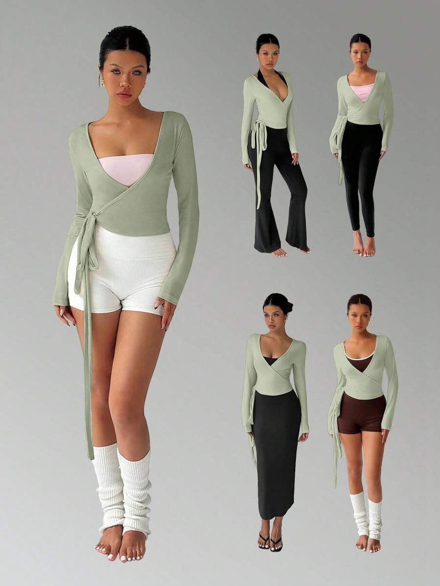 Pilates Wrap Tops
