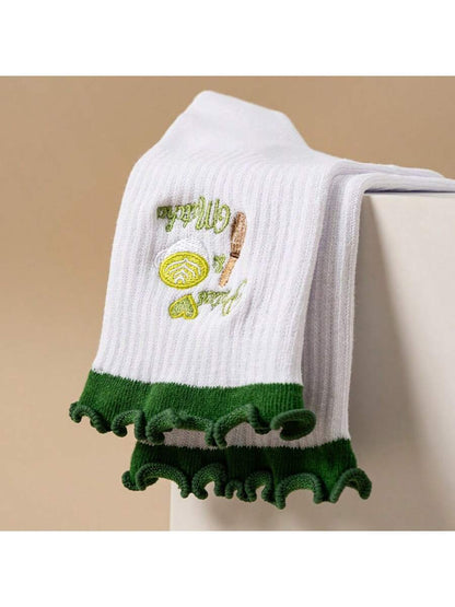 Crew grip sock - Pilates & Matcha