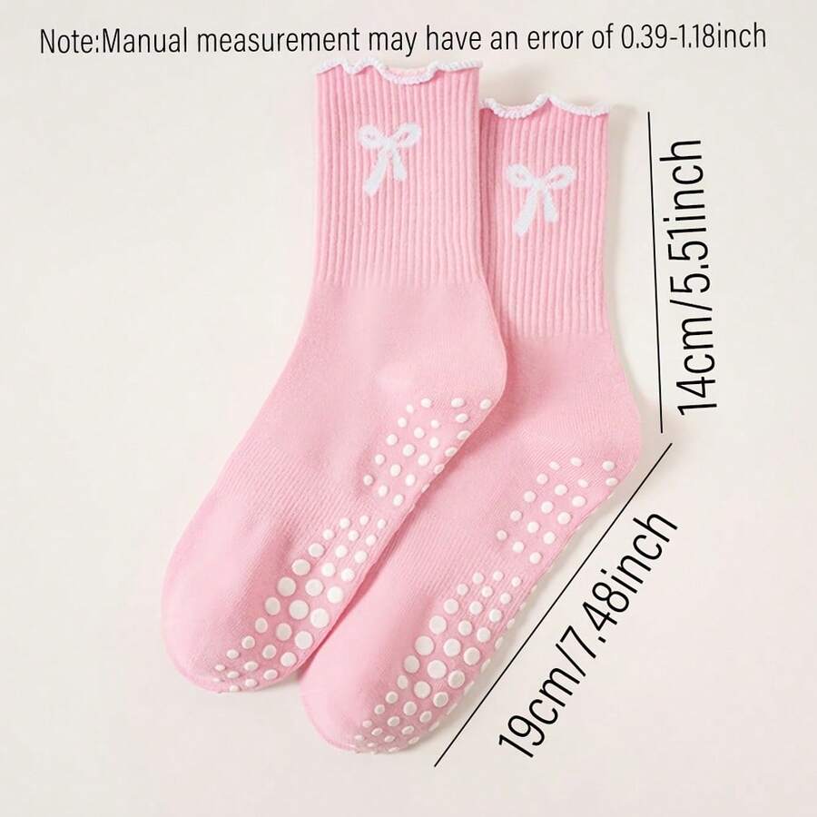 Crew grip socks w. bow