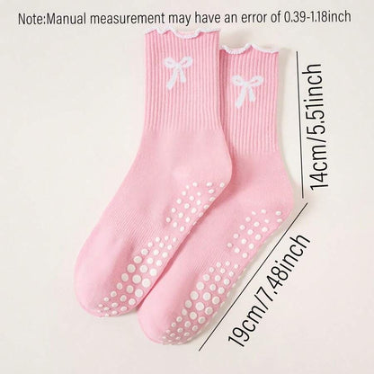 Crew grip socks w. bow