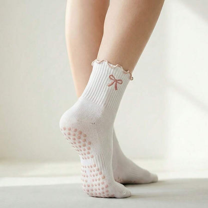 Crew grip socks w. bow