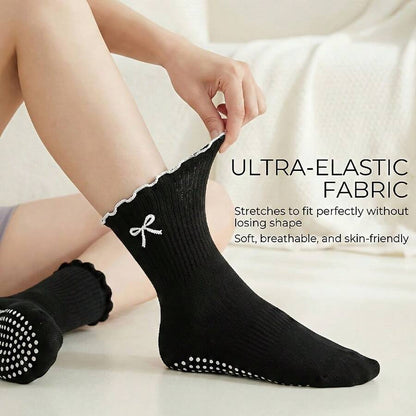 Crew grip socks w. bow