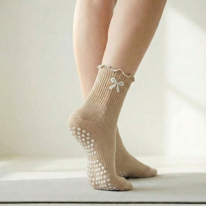 Crew grip socks w. bow